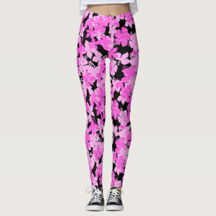 Hanalei Hawaiian Hibiscus-Tarnung Floral Leggings