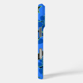 Hanalei Hawaiian Hibiskus Floral Blue Case-Mate iPhone Hülle (Rückseite / Rechts)