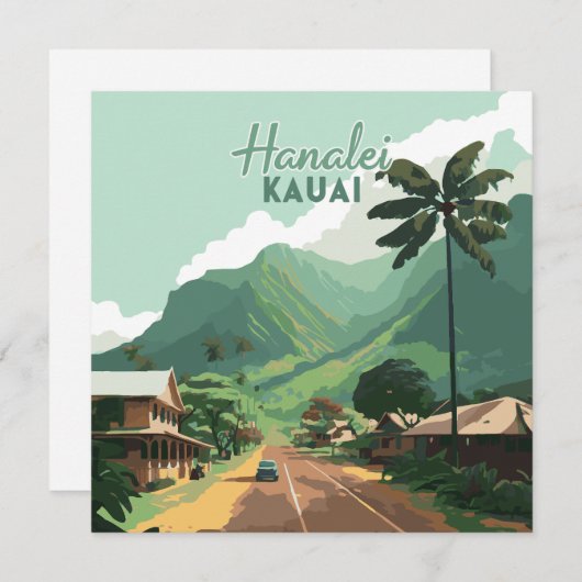 Hanalei Kauai Hawaii Bay Mountains Green (Vorne/Hinten)