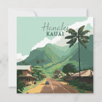 Hanalei Kauai Hawaii Bay Mountains Green