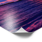 Hanalei Pier bei Sunset - Kauai, Hawaii Fotodruck (Ecke)