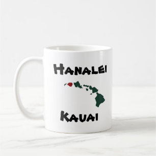 "Hanalei Pier" w/Hawaii Inseln Kaffeetasse