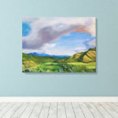 Hanalei Valley Hawaii Ölgemälde Leinwanddruck (Insitu (Holzboden))