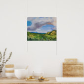 Hanalei Valley Hawaii Ölgemälde Poster (Küche)