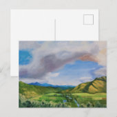 Hanalei Valley Hawaii Ölgemälde Postkarte (Vorne/Hinten)