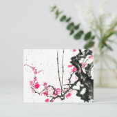 Hanami | Blüte der Sakura - Blume Postkarte (Stehend Vorderseite)
