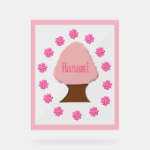 Hanami Japanese Cherry Tree Acrylschild (Vorderseite)