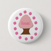 Hanami Japanese Cherry Tree Button (Vorderseite)