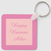Hanami Japanese Cherry Tree Custom Schlüsselanhänger (Rückseite)