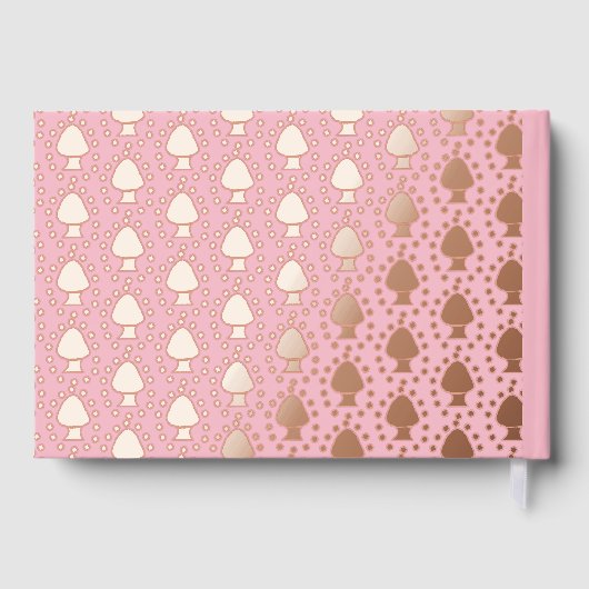 Hanami Japanese Cherry Tree Custom Wedding Gästebuch (Rückseite)