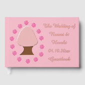 Hanami Japanese Cherry Tree Custom Wedding Gästebuch (Vorderseite)