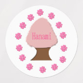 Hanami Japanese Cherry Tree Etiketten (Design 2)