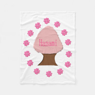 Hanami Japanese Cherry Tree Fleecedecke