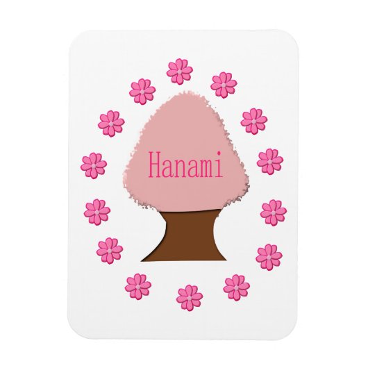 Hanami Japanese Cherry Tree Magnet (Vertikal)