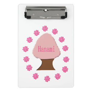 Hanami Japanese Cherry Tree Mini Klemmbrett