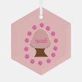 Hanami Japanese Cherry Tree Ornament Aus Glas (Rückseite)