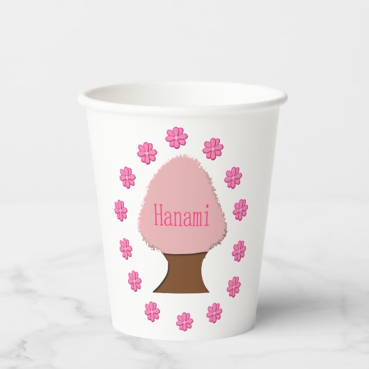 Hanami Japanese Cherry Tree Pappbecher (Vorderseite)