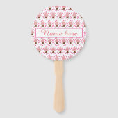 Hanami Japanese Cherry Tree Personalisiert Fächer (Rückseite)