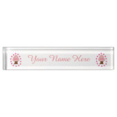 Hanami Japanese Cherry Tree Personalisiert Namensplakette (Vorderseite)
