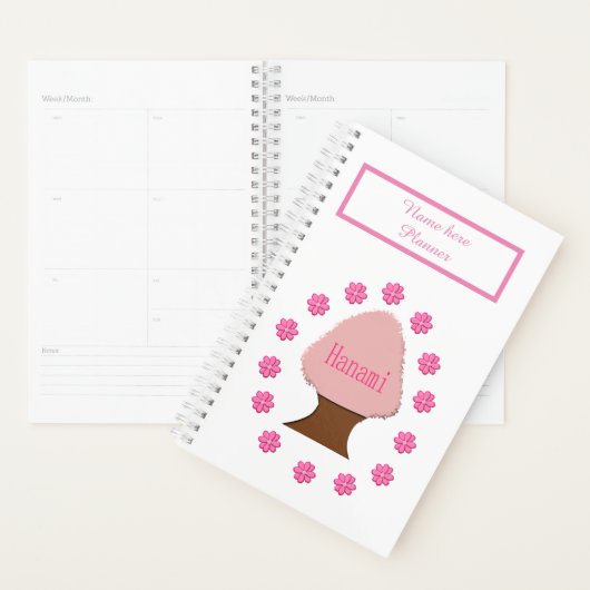 Hanami Japanese Cherry Tree Personalisiert Planer (Anzeige)