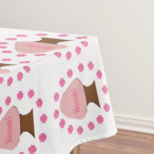 Hanami Japanese Cherry Tree Tischdecke (Beispiel)
