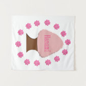 Hanami Japanese Cherry Tree Wandteppich (Vorderseite (Horizontal))