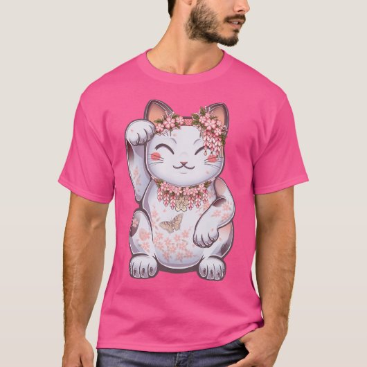 Hanami Maneki Neko Shun T-Shirt (Vorderseite)