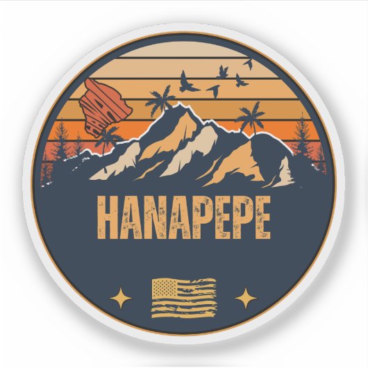 Hanapepe, Hawaii Aufkleber (Vorderseite)