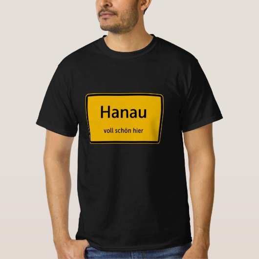 Hanau Herren Männer T-Shirt Tshirt Shirt (Vorderseite)