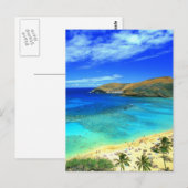 Hanauma Bay Beach Aloha! Postkarte (Vorne/Hinten)