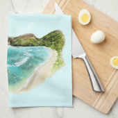 Hanauma Bay Geschirrtuch (Viertel Falte)