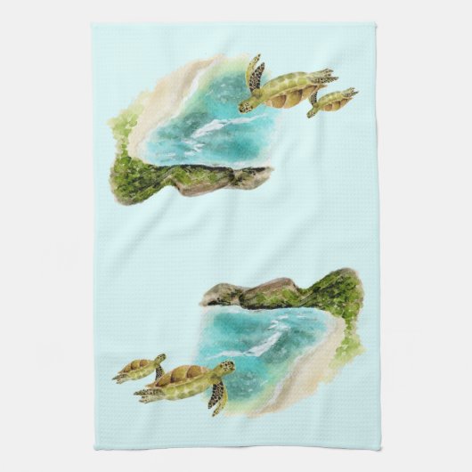 Hanauma Bay Geschirrtuch (Vertikal)