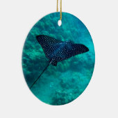 Hanauma Bay Hawaii Gepunktet Eagle Ray Keramik Ornament (Rechts)