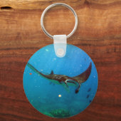 Hanauma Bay Hawaii Gepunktet Eagle Ray Schlüsselanhänger (Rückseite)