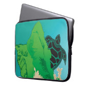Hanauma Bay Hawaii Green Sea Turtle Laptopschutzhülle (Vorderseite Links)