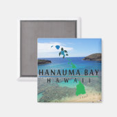 Hanauma Bay Hawaii Magnet (Vorderseite/Rückseite)