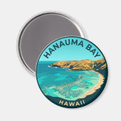 Hanauma Bay Hawaii Magnet (Vorderseite/Rückseite)