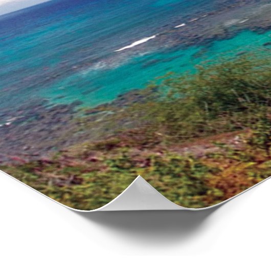 Hanauma Bay Hawaii Poster (Ecke)