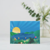 Hanauma Bay Hawaii Postkarte (Stehend Vorderseite)