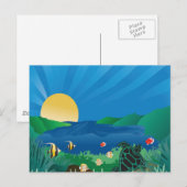 Hanauma Bay Hawaii Postkarte (Vorne/Hinten)