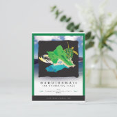 Hanauma Bay Hawaii Postkarte (Stehend Vorderseite)