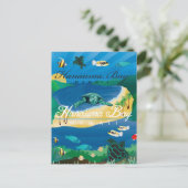 Hanauma Bay Hawaii Postkarte (Stehend Vorderseite)