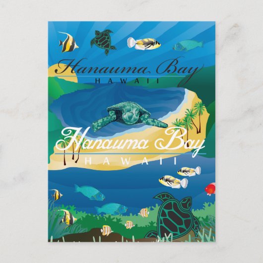 Hanauma Bay Hawaii Postkarte (Vorderseite)
