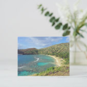 Hanauma Bay Hawaii Postkarte (Stehend Vorderseite)