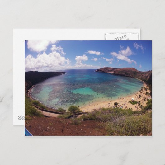 Hanauma Bay Hawaii Postkarte (Vorne/Hinten)
