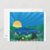 Hanauma Bay Hawaii Postkarte (Vorne/Hinten)