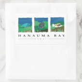 Hanauma Bay Hawaii Rechteckiger Aufkleber (Tasche)
