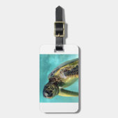Hanauma Bay - Hawaii-Schildkröten Gepäckanhänger (Vorderseite vertikal)