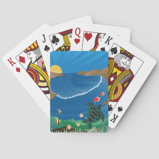 Hanauma Bay Hawaii Spielkarten (Rückseite)