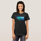 Hanauma Bay Hawaii Swimming Honu T-Shirt (Vorne ganz)